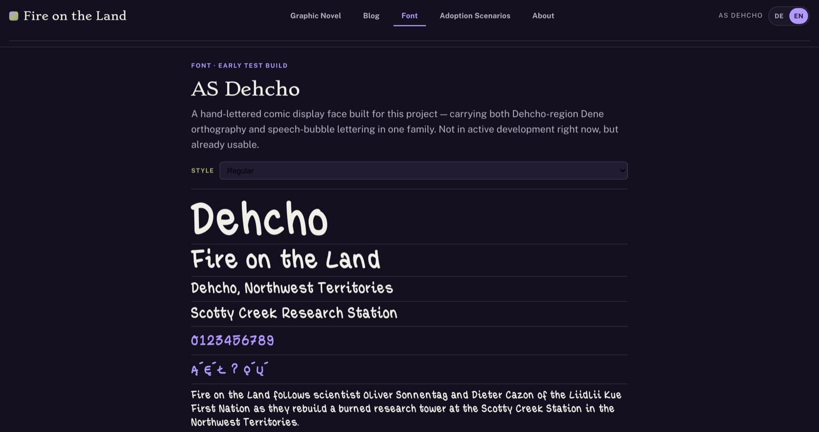 Fire on the Land — AS Dehcho